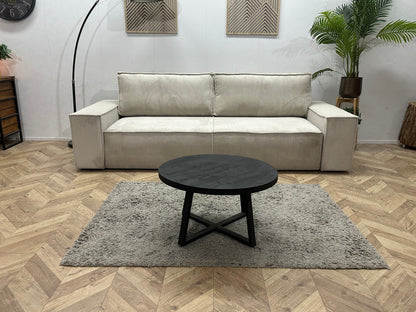 !Showroommodel! Witte 2.5-Zits Zetel ~ Slaapfunctie