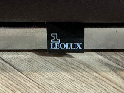 Leolux Paarse Echt Lederen Zetels Set ~ Uitschuifbare Zittingen