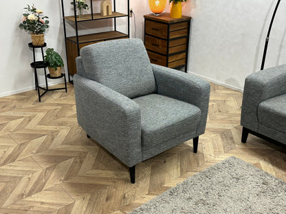 Grijze Zetels Set ~ Vaste Kussens