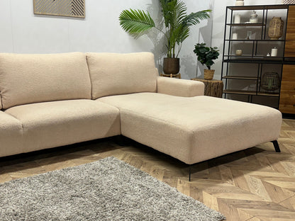 !Showroommodel! Crème Bouclé Hoekzetel