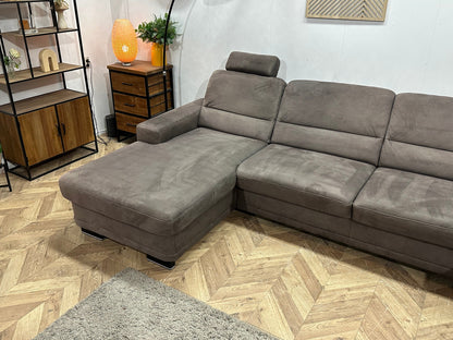 Taupe Suède Stoffen U Zetel ~ Vaste Kussens