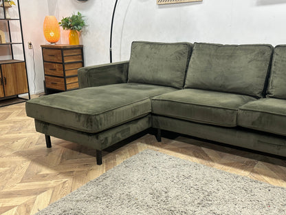 Donker Groene Velvet Hoekzetel ~ Nieuwstaat
