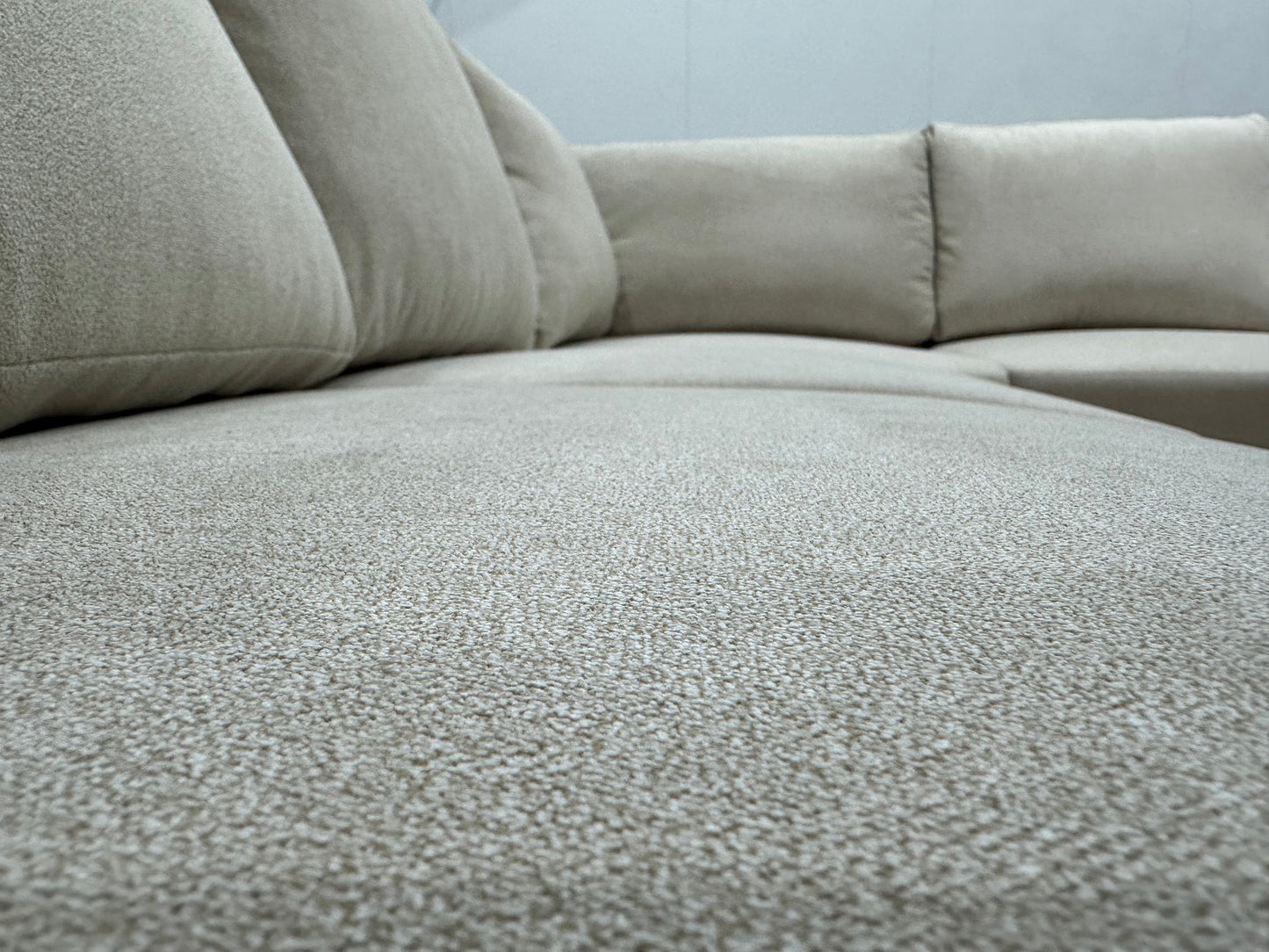 !Showroommodel! Crème Suède Stoffen U Zetel