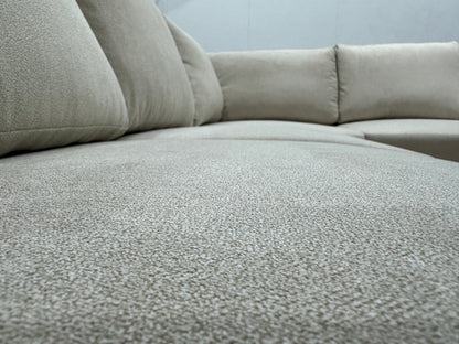 !Showroommodel! Crème Suède Stoffen U Zetel