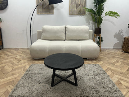 !Showroommodel! Witte Velvet 2.5-Zits Zetel