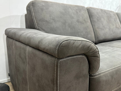 DSense Antraciet Suede Stoffen Hoekzetel ~ Vaste Kussens