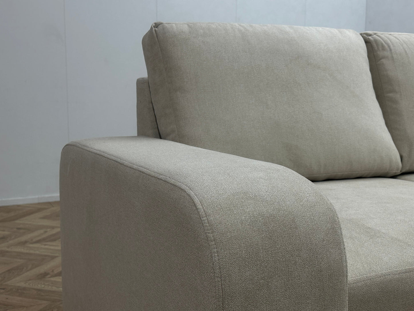 !Showroommodel! Crème Suède Stoffen U Zetel