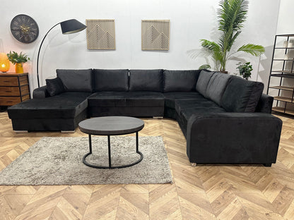 !Showroommodel! Zwarte Velvet U Zetel