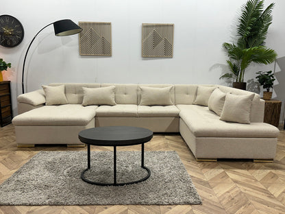 !Showroommodel! Witte Bouclé U Zetel