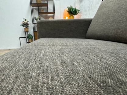 Bruine 2.5-Zits Zetel Inc Hocker ~ Losse Rugkussens Met Afneembare Hoezen