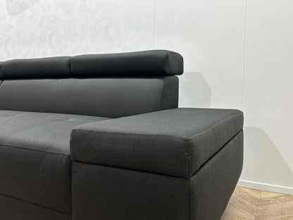 !Showroommodel! Zwart Hoekzetel ~ Verstelbare Hoofdsteunen