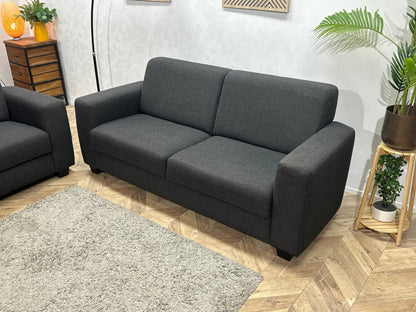 Antraciet Zetels Set ~ Vaste Kussens