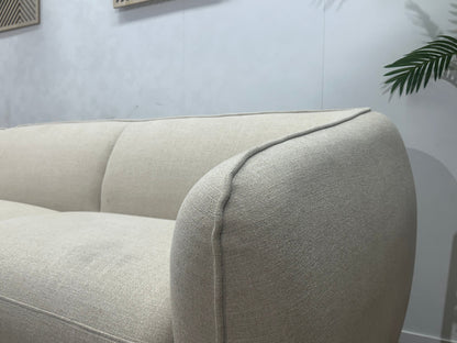 !Showroommodel! Crème Chenille Stoffen Hoekzetel