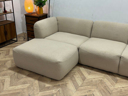 !Showroommodel! Beige Bouclé U Zetel