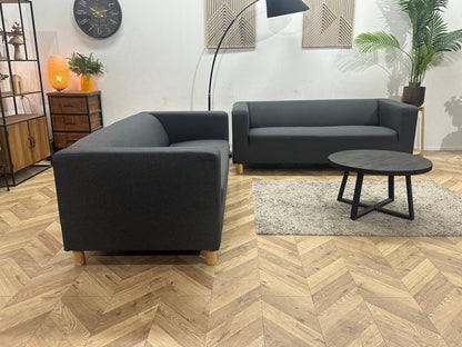 Antraciet Zetels Set ~ Vaste Kussens