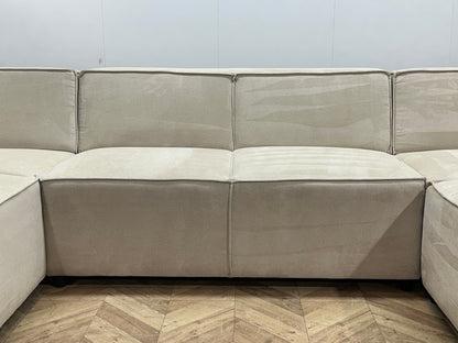 !Showroommodel! Crème Suède Stoffen U Zetel