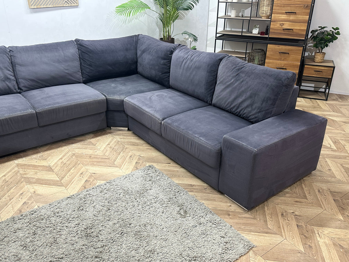 Antraciet Velvet U Zetel ~ Inruilvoordeel