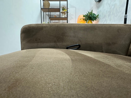 Bruine Velvet 2.5-Zits Zetel ~ Relaxfunctie