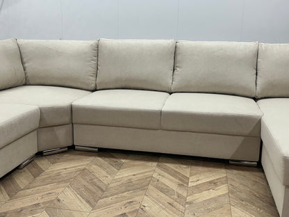 !Showroommodel! Crème Suède Stoffen U Zetel