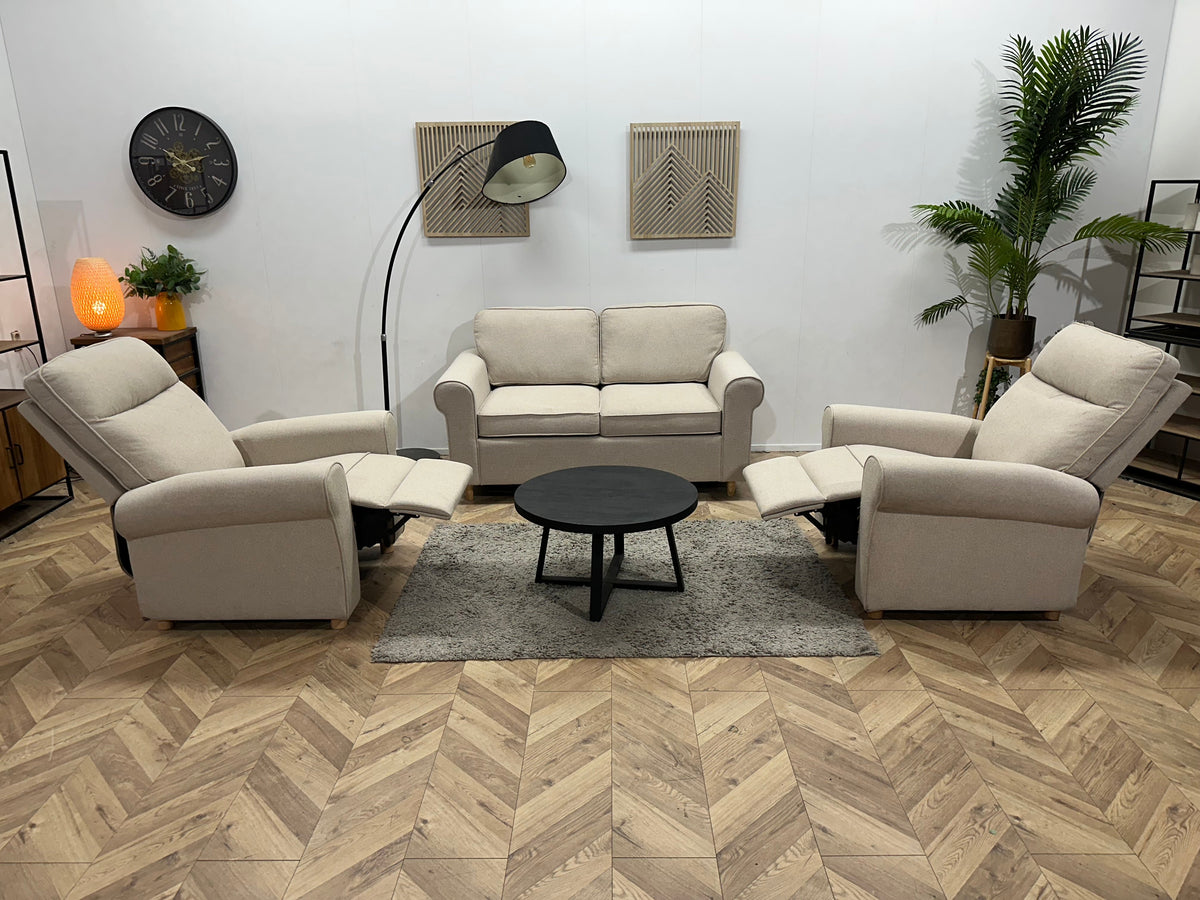 Beige Stoffen 2.5-Zits Zetel Inc. Fauteuils