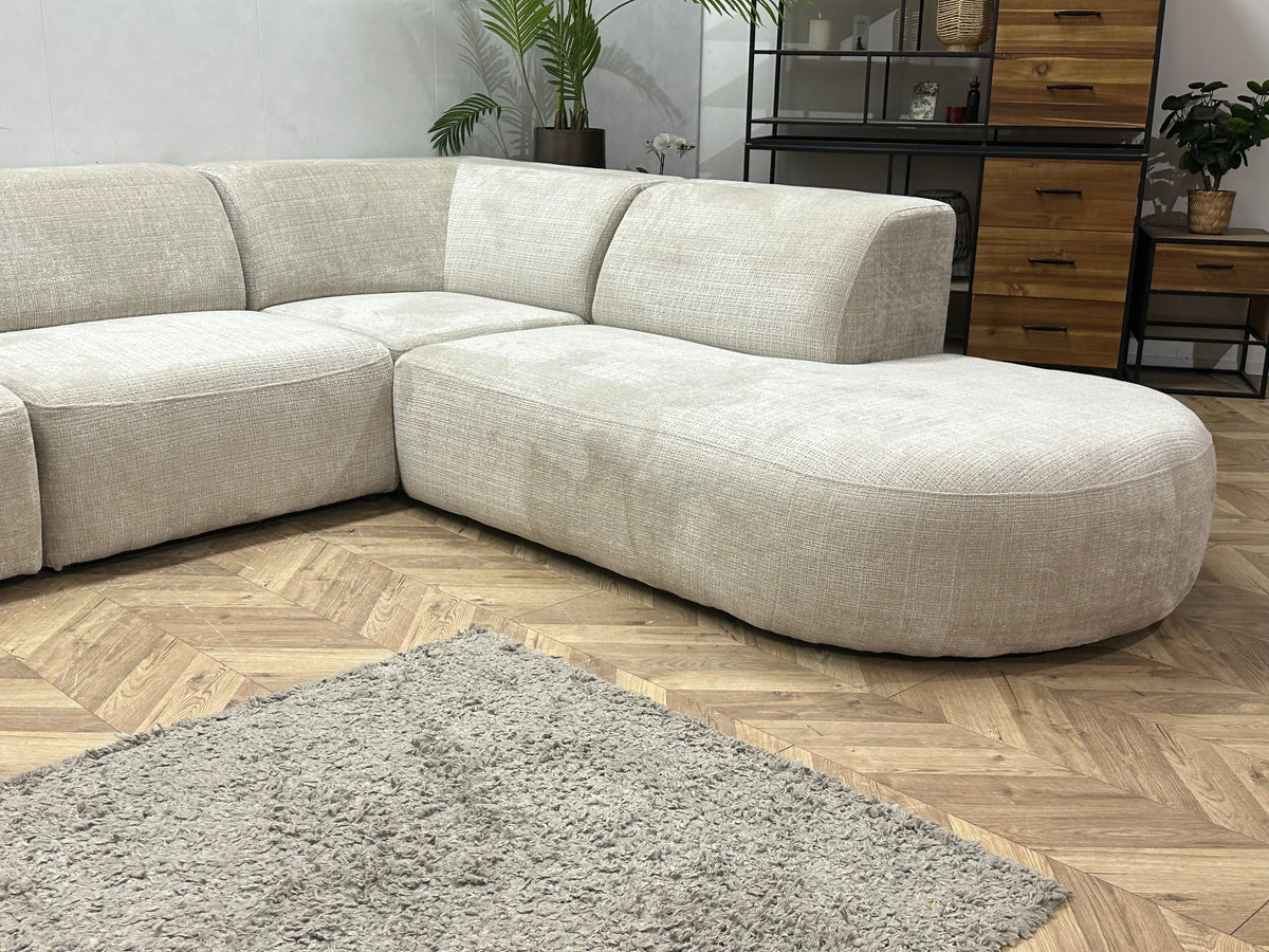 !Showroommodel! Crème Cremona Stoffen U Zetel
