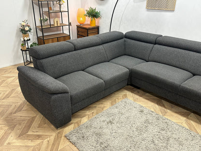 In.House Antraciet Hoekzetel ~ Verstelbare Arm/Hoofdsteunen