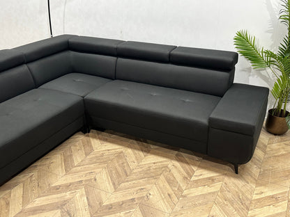 !Showroommodel! Zwart Hoekzetel ~ Verstelbare Hoofdsteunen