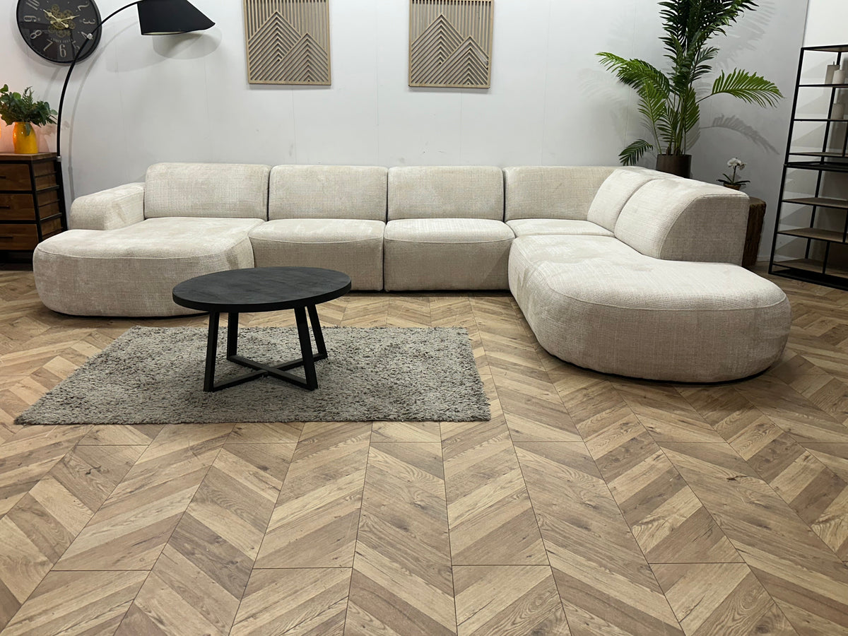 !Showroommodel! Crème Cremona Stoffen U Zetel