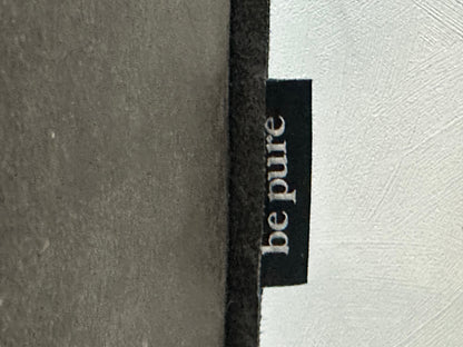 Be Pure Antraciet Suède Stoffen 2.5-Zits Zetel ~ Losse Kussens Met Afneembare Hoezen