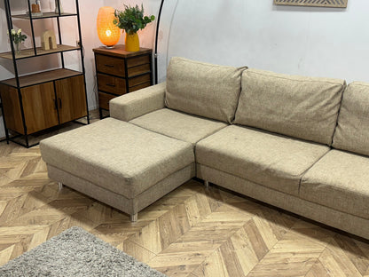 Beige U Zetel ~ Losse Kussens Met Afneembare Hoezen