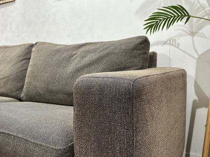 Grijze/Bruine 2.5-Zits Zetel Inc Fauteuils ~ Losse Kussens Met Afneembare Hoezen