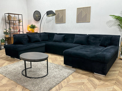 !Showroommodel! Zwarte Velvet U Zetel
