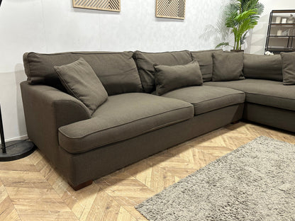 Bruine Hoekzetel Inc Hocker ~ Losse Kussens Met Afneembare Hoezen