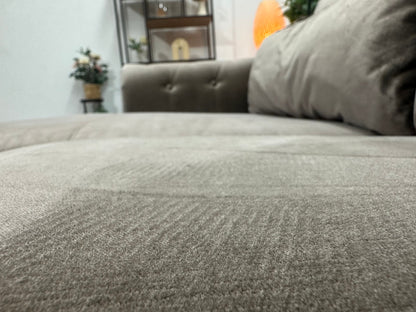 Bruine Velvet U Zetel ~ Losse Kussens Met Afneembare Hoezen