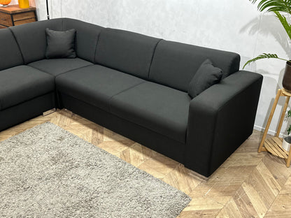 !Showroommodel! Zwarte Suède Stoffen Hoekzetel