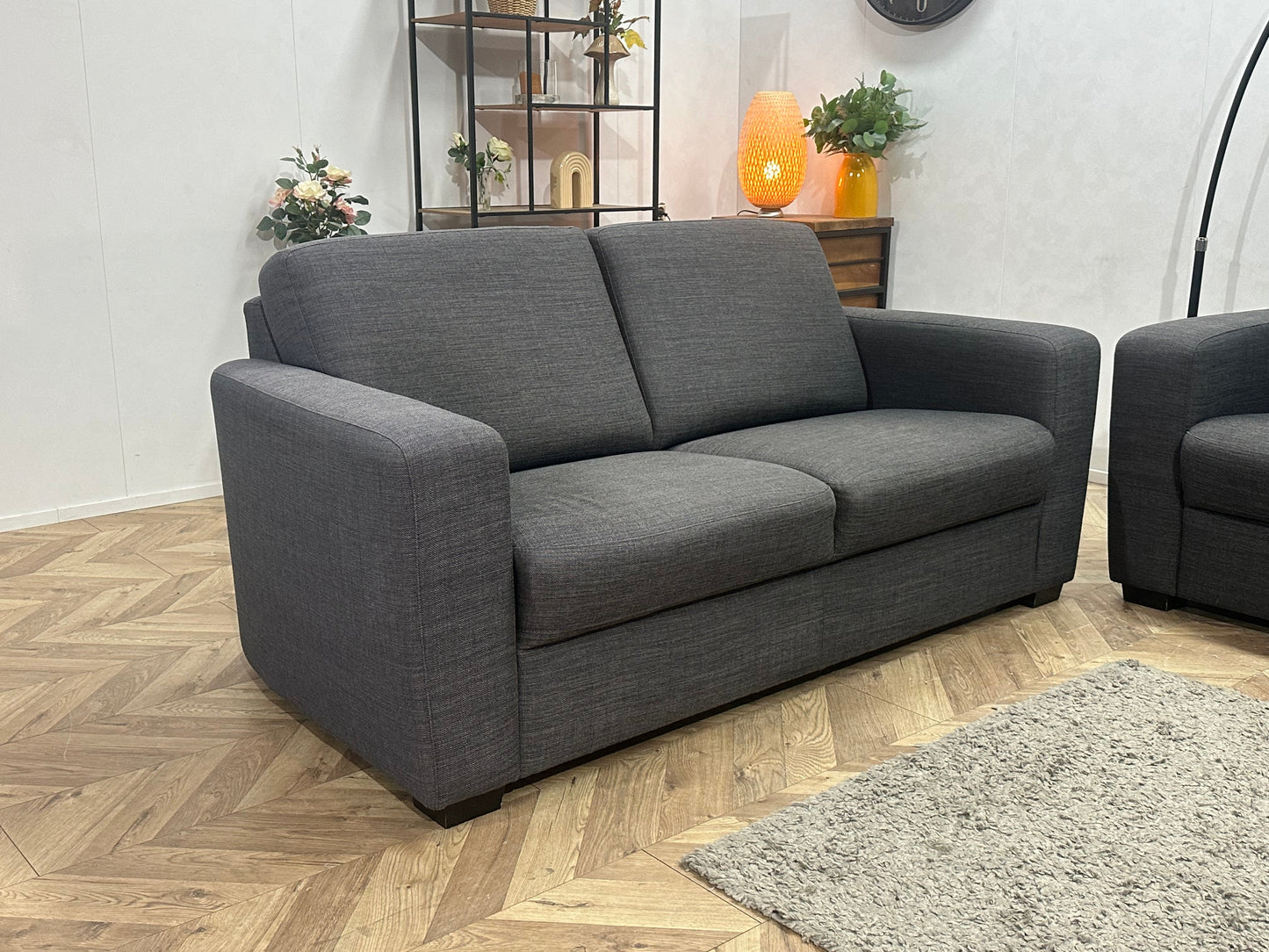 Antraciet Zetels Set ~ Vaste Kussens