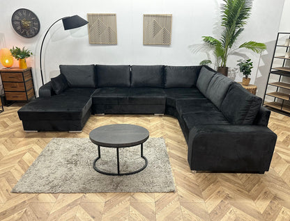 !Showroommodel! Zwarte Velvet U Zetel