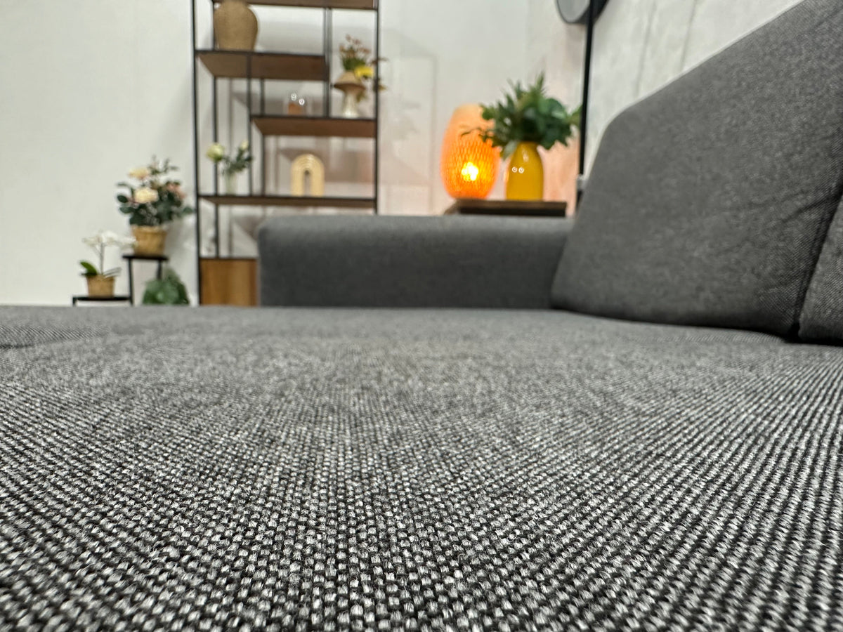 Antraciet U Zetel ~ Losse Rugkussens Met Afneembare Hoezen