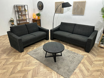 Antraciet Zetels Set ~ Vaste Kussens