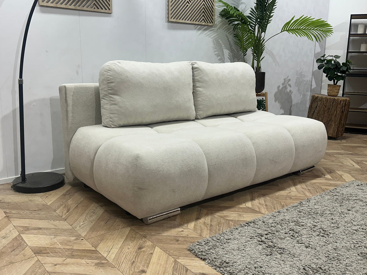 !Showroommodel! Witte Velvet 2.5-Zits Zetel