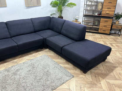 Antraciet Hoekzetel Inc Hocker ~ Vaste Kussens