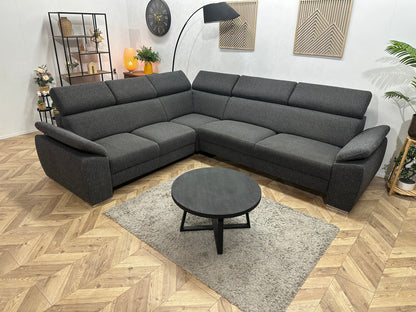 In.House Antraciet Hoekzetel ~ Verstelbare Arm/Hoofdsteunen