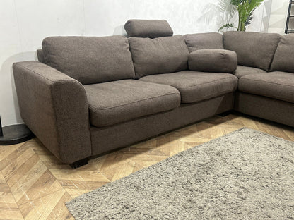 Taupe Hoekzetel ~ Losse Kussens Met Afneembare Hoezen