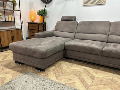 Taupe Suède Stoffen U Zetel ~ Vaste Kussens