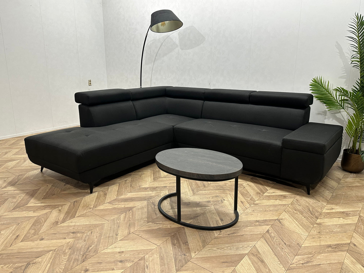 !Showroommodel! Zwart Hoekzetel ~ Verstelbare Hoofdsteunen