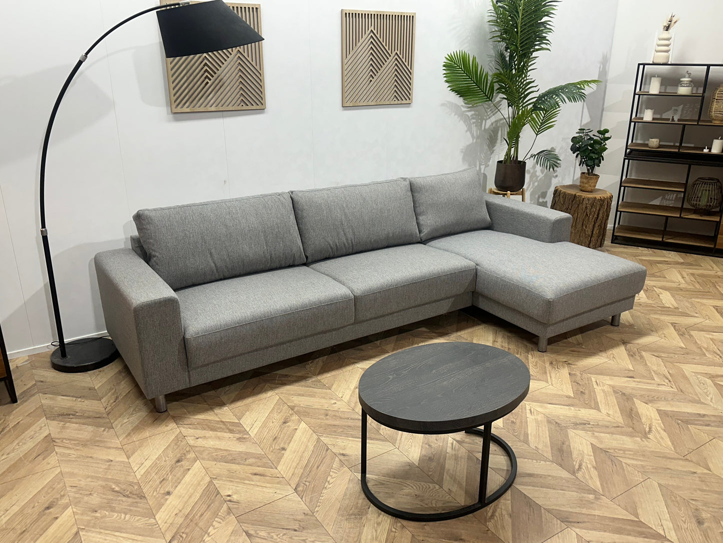 !Showroommodel! Licht Grijze Hoekzetel