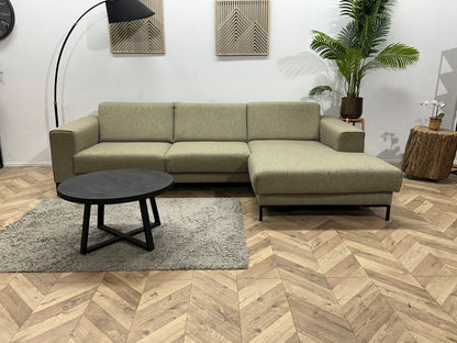 Beige Hoekzetel ~ Vaste Kussens