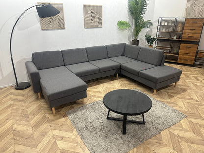 Antraciet U Zetel ~ Losse Rugkussens Met Afneembare Hoezen