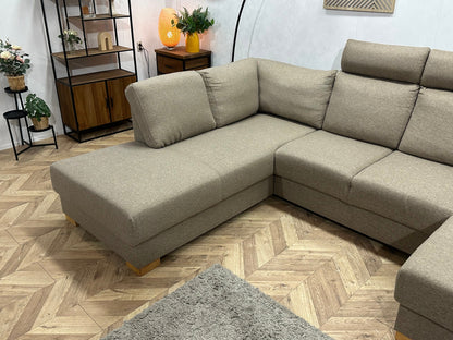 Beige U Zetel ~ Losse Rugkussens Met Afneembare Hoezen