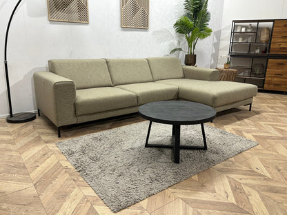 Beige Hoekzetel ~ Vaste Kussens